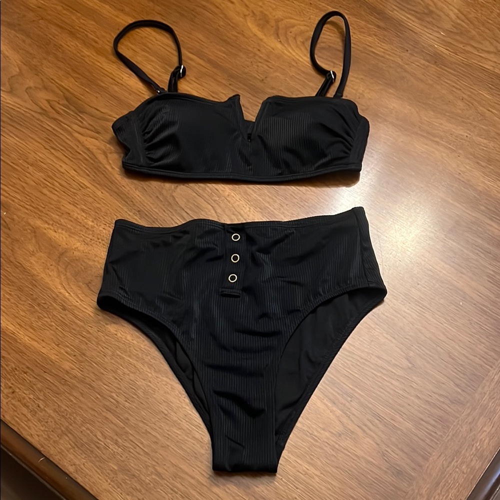 Xhilaration Textured Bikini Set